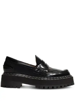 Proenza Schouler: Чёрные лоферы  Lug Sole