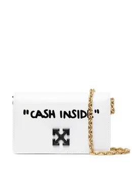 Off-White: Белая сумка через плечо  Jitney