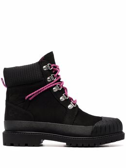 Timberland: Чёрные ботинки 