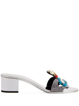 Giuseppe Zanotti: Серебристые сандалии  Turchesite