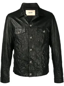 Zadig&Voltaire: Кожаная куртка  Base