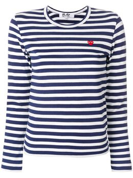 Comme Des Garçons Play: Футболка в полоску 