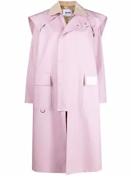 MSGM: Плащ с принтом 