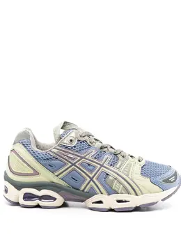 ASICS: Голубые кроссовки 