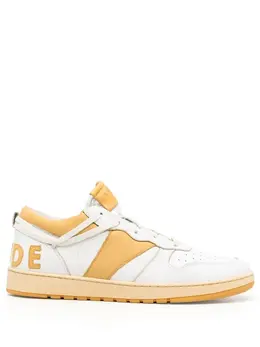 Rhude: Белые кроссовки 