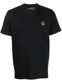 Raf Simons X Fred Perry: Чёрная футболка 