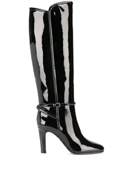 Saint Laurent: Чёрные ботинки 