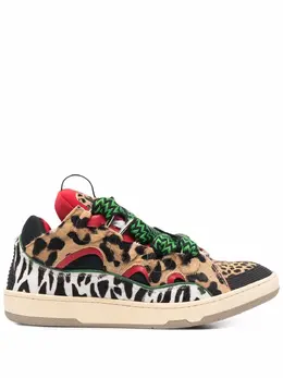 LANVIN: Многоцветные кроссовки  Curb