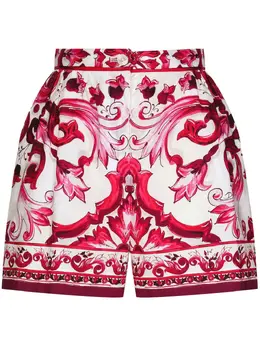 Dolce & Gabbana: Шорты  Majolica с принтом