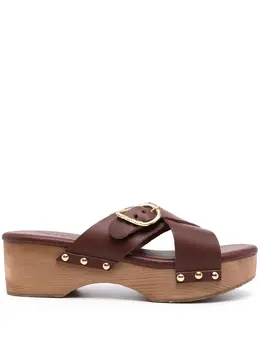 Ancient Greek Sandals: Коричневые сабо 