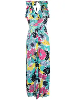 DVF Diane von Furstenberg: Платье с растительным принтом 