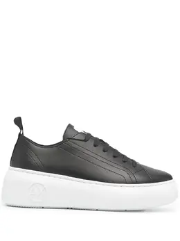 Armani Exchange: Чёрные кроссовки 