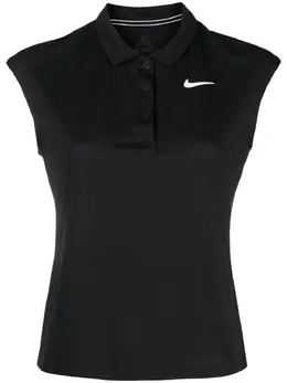 Nike: Чёрное поло 
