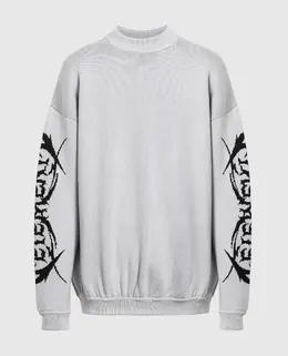Vetements: Серый свитер 