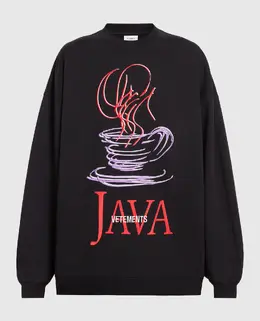 Vetements: Чёрный свитшот 