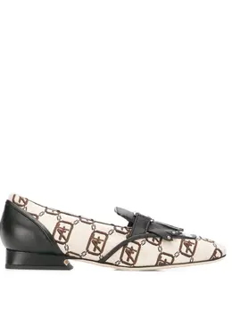 Alberta Ferretti: Светлые лоферы 