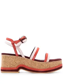 Salvatore Ferragamo: Белые сандалии 