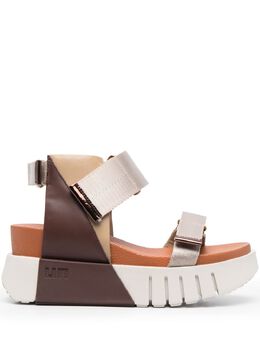 UNITED NUDE: Серебристые сандалии 