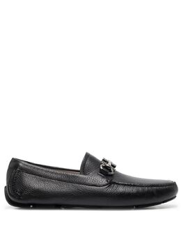 Salvatore Ferragamo: Чёрные туфли  Gancini