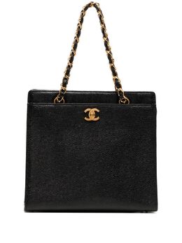CHANEL Pre-Owned: Чёрная сумка 