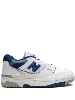 New Balance: Голубые кроссовки  550