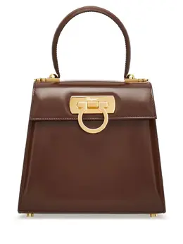 Ferragamo: Коричневая сумка-шоппер 
