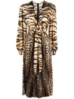 Roberto Cavalli: Платье с животным принтом 