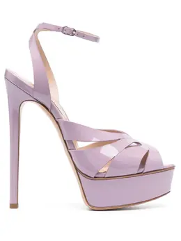 Casadei: Фиолетовые сандалии  Flora