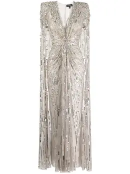 Jenny Packham: Серебристый плащ 