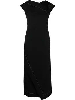 Jil Sander: Драпированное платье 