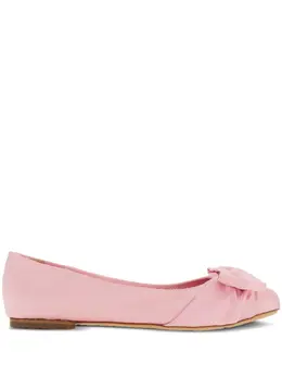 Ferragamo: Светлые лоферы  Vara Bow