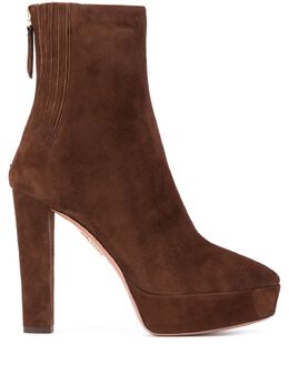 Aquazzura: Коричневые ботинки  Saint Honoré