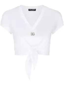 Dolce & Gabbana: Футболка  T на завязках