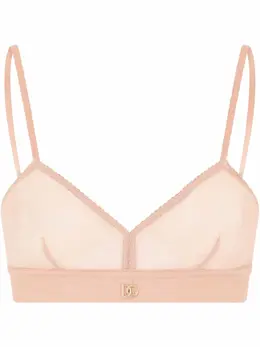Dolce & Gabbana: Розовый бюстгальтер  DG