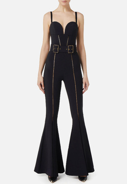 ELISABETTA FRANCHI: Чёрный комбинезон 