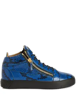 Giuseppe Zanotti: Синие кроссовки  Frankie