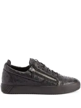 Giuseppe Zanotti: Чёрные кроссовки  Frankie