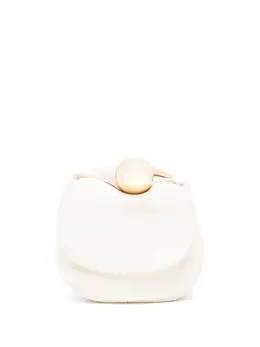 Jil Sander: Белый клатч  Sphere