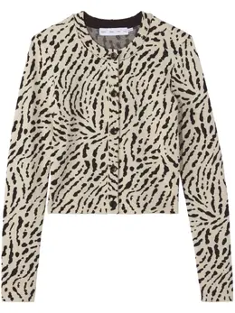 Proenza Schouler White Label: Кардиган с животным принтом 