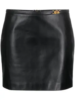 Versace: Кожаная юбка  Medusa