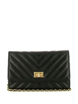 Chanel Pre-Owned: Чёрный кошелёк 