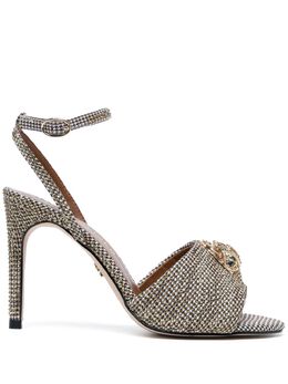 Kurt Geiger London: Бежевые сандалии 