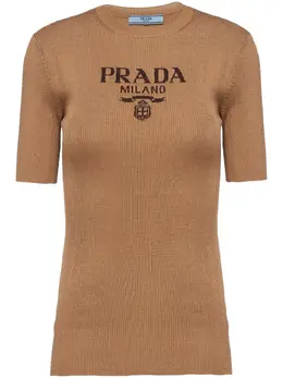 Prada: Шёлковый топ 