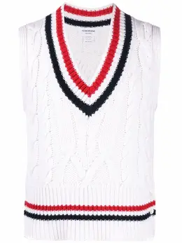Thom Browne: Трикотажная майка  RWB