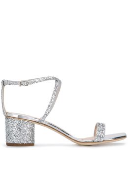 Giuseppe Zanotti: Серебристые сандалии  Tara