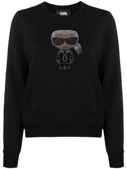 Karl Lagerfeld: Чёрный свитшот  Ikonik
