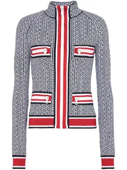 Balmain: Жаккардовый кардиган 