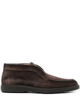 Santoni: Коричневые мокасины 