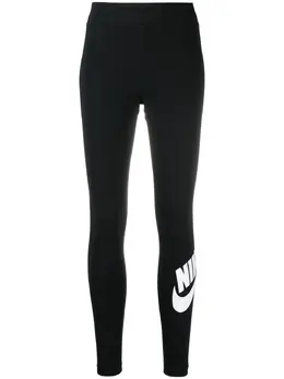 Nike: Чёрные легинсы 