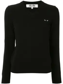 Comme Des Garçons Play: Чёрный свитер 